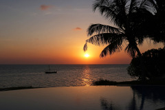 Sunset From The Pool Deck